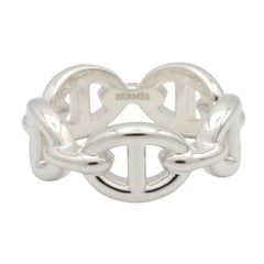 Hermes Chaine d'Ancre Enchainée Ring - Sterling Silver 925 Men's & Women's Tone — Like New