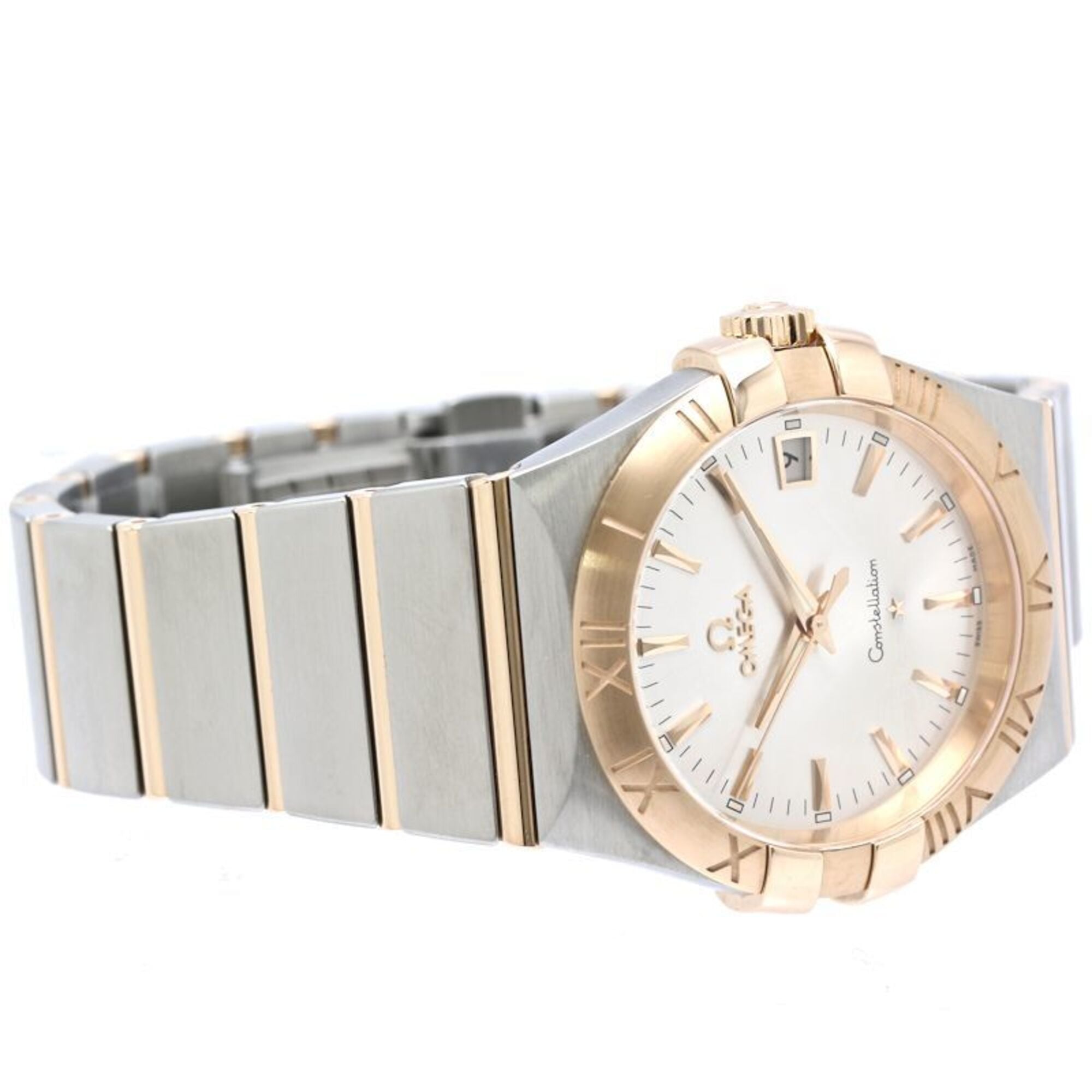 OMEGA Constellation Co-Axial Chronometer 123.20.35.60.02.001 Men's Watch, Stainless Steel x 18K Pink Gold, 40530 — Like New