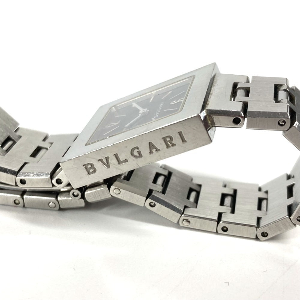 BVLGARI SQ22SS Square Quadrado Ladies Watch, SS, Silver — Good