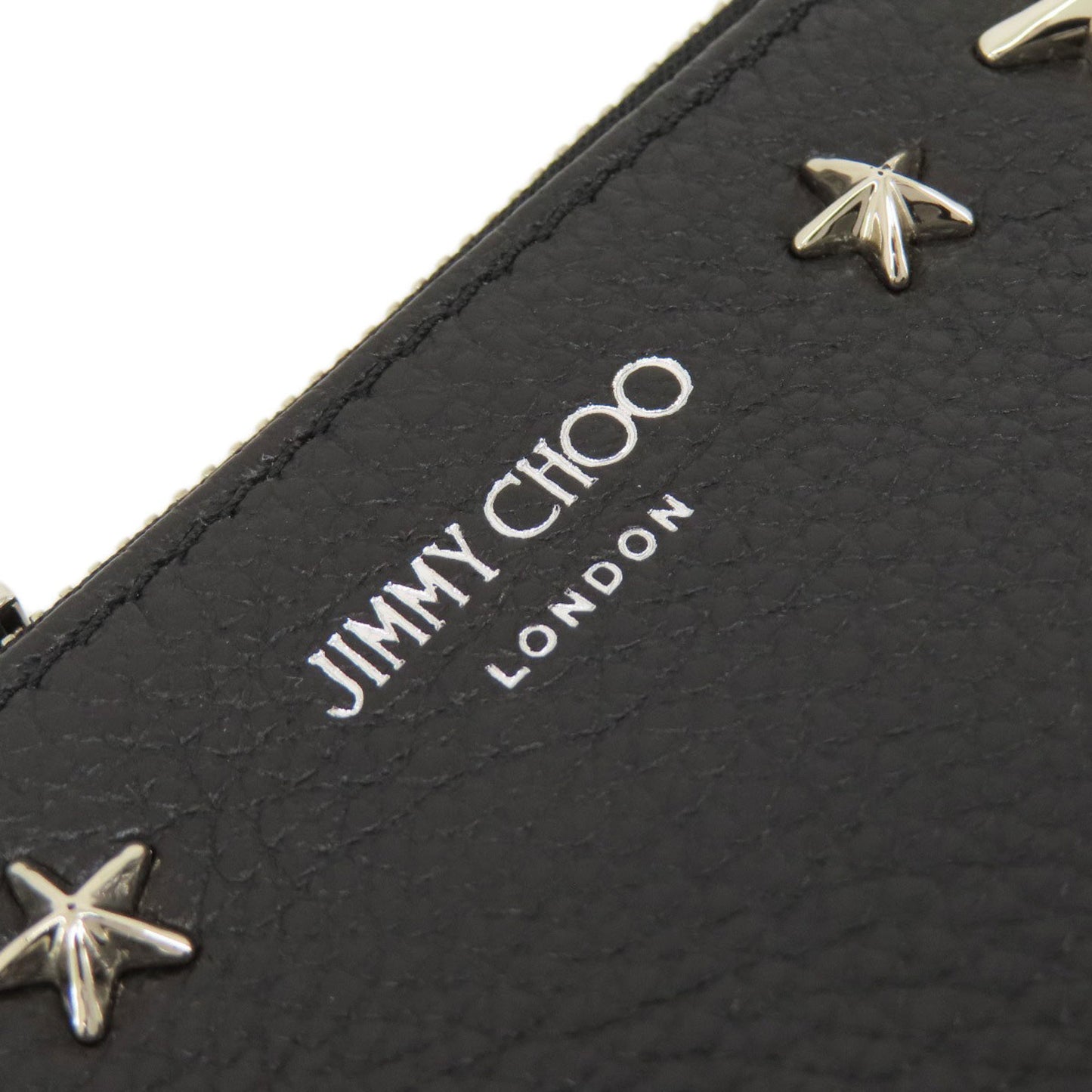 Jimmy Choo Star Motif Coin Case Leather Women's