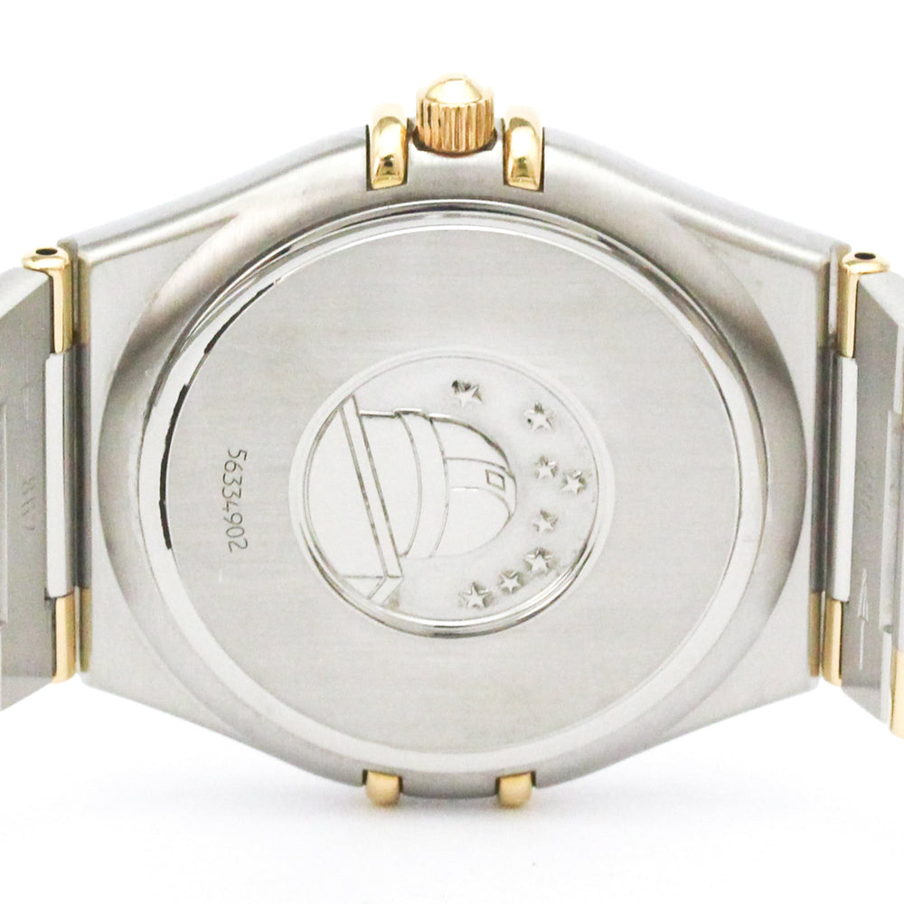 OMEGA Constellation 18K Gold Steel Quartz Mens Watch 1312.10 Polished — Very Good