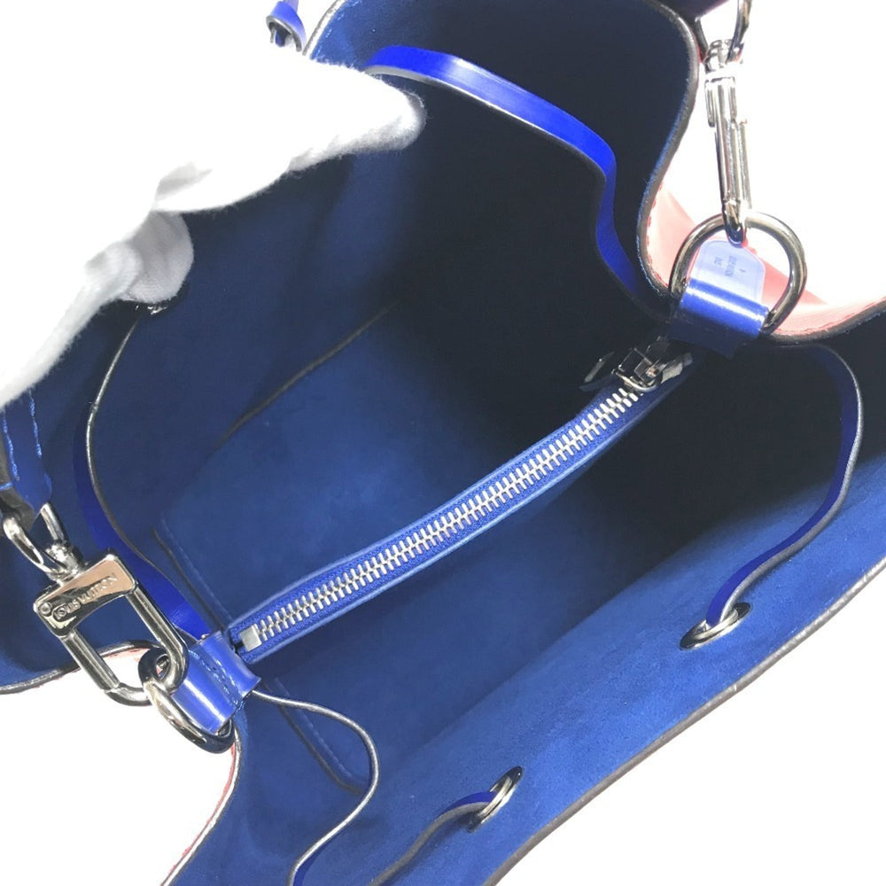 LOUIS VUITTON M54365 Epi NeoNoe Bicolor Bucket Bag, Shoulder 2-Way Handbag, Leather, Women's, Coquelicot Red — Like New