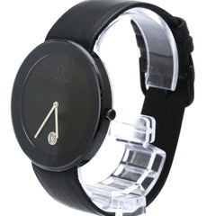 OMEGA Art Collection Ceramic Leather Quartz Mens Watch — Very Good