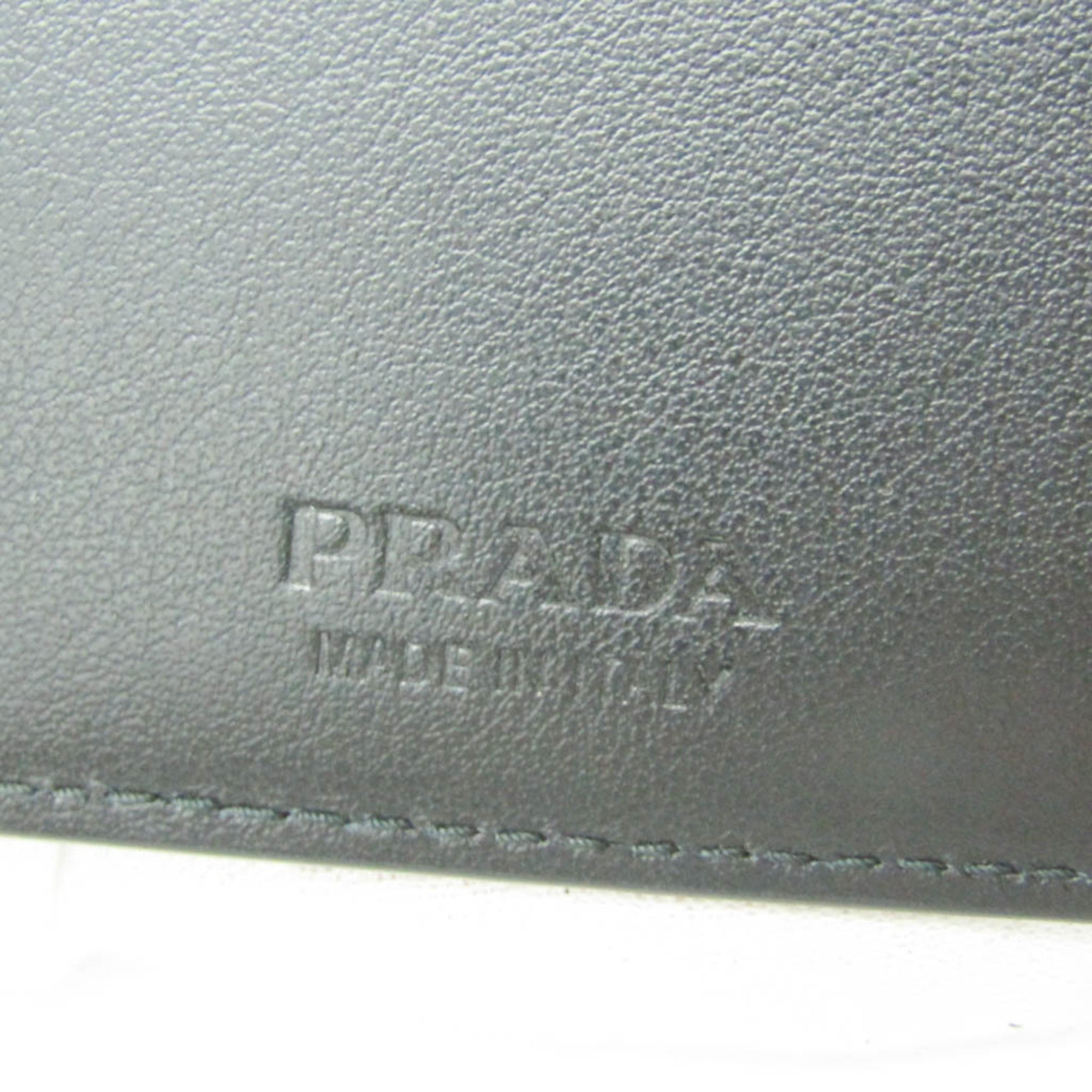 Prada 2BAY CITY SPORT 2M0513 Men,Women Leather Bill Wallet (bi-fold) Black