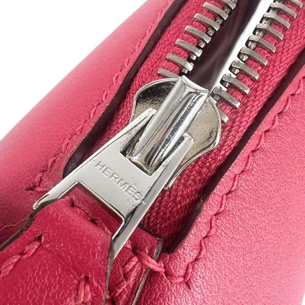 Hermes Bolide 27 Women's Handbag Shoulder Bag Crossbody HERMES C Stamp Swift Pink Silver Hardware 2018 — Like New
