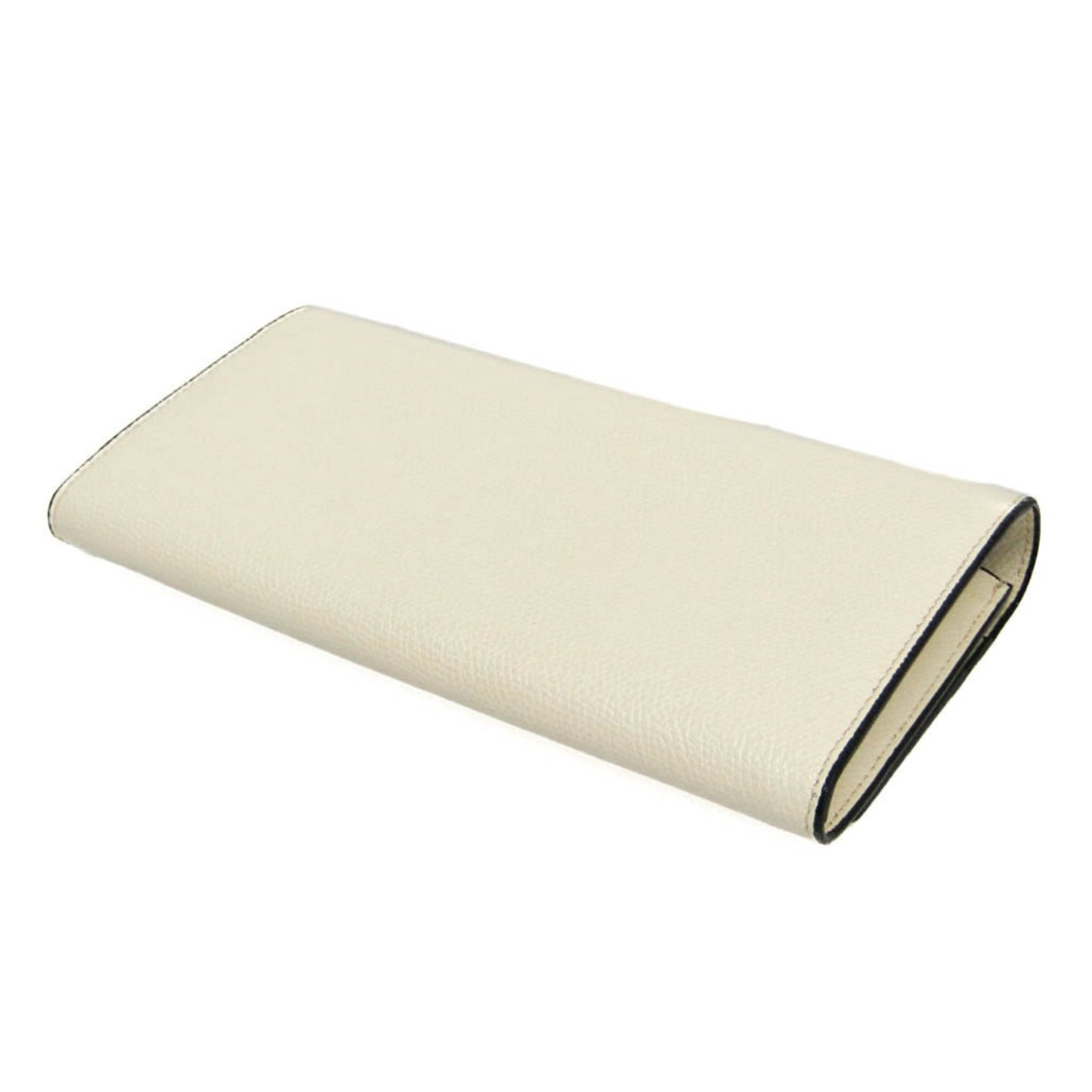 Valextra Removable 12 Card Holder V9L15 Men,Women Leather Long Wallet (bi-fold) Off-white