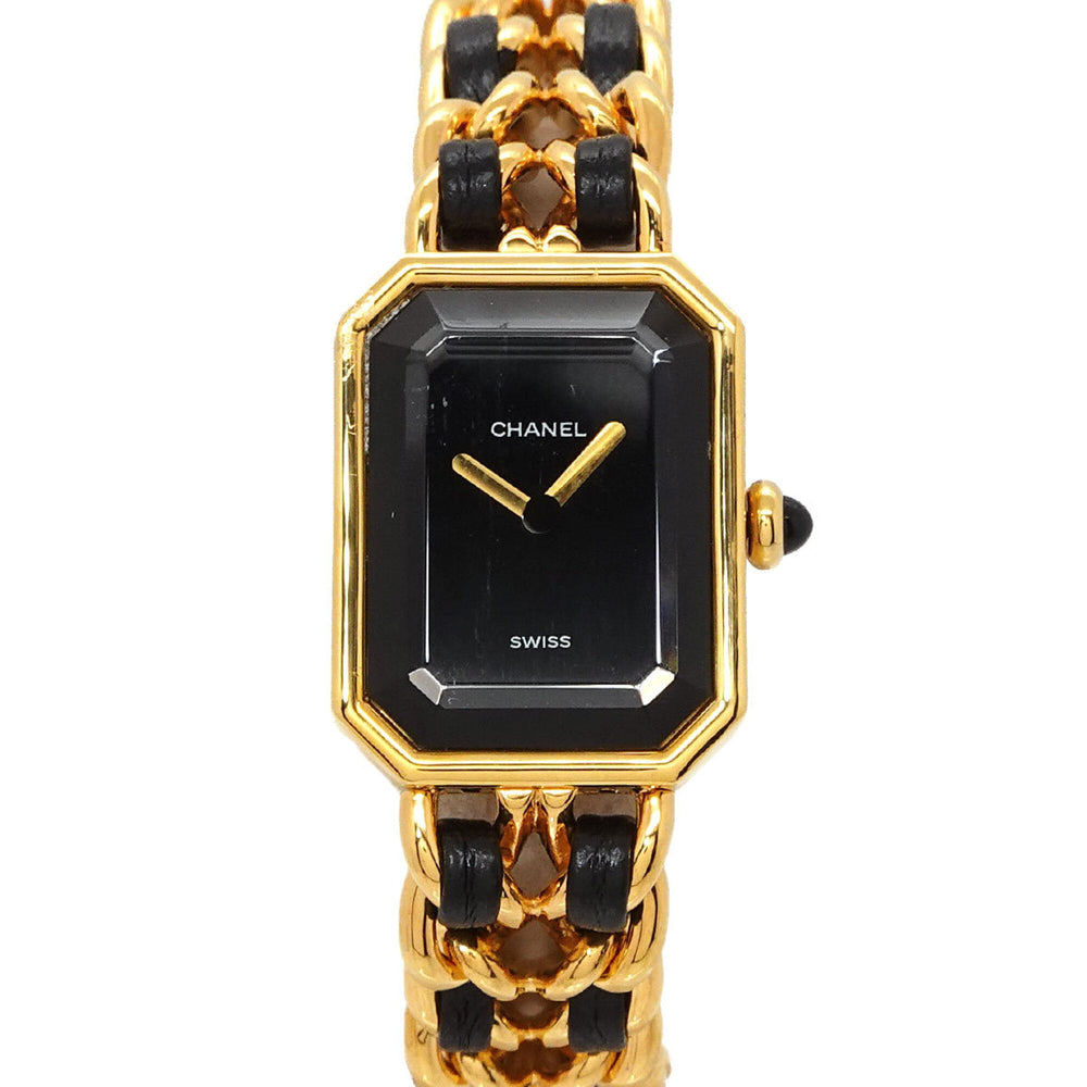 Chanel Premiere S-size H0001 Women's Watch Black Gold Quartz — Very Good