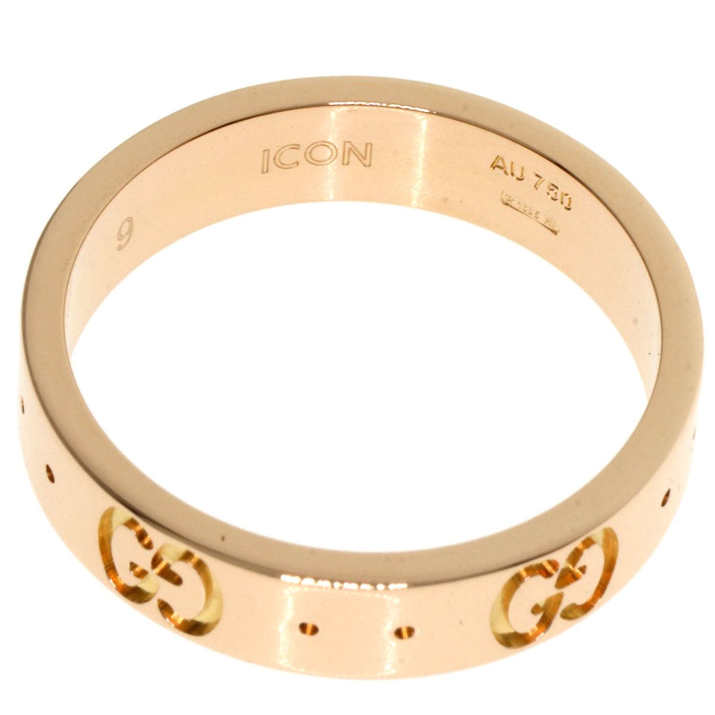 Gucci Icon #9 Ring, 18K Pink Gold, Women's, GUCCI
