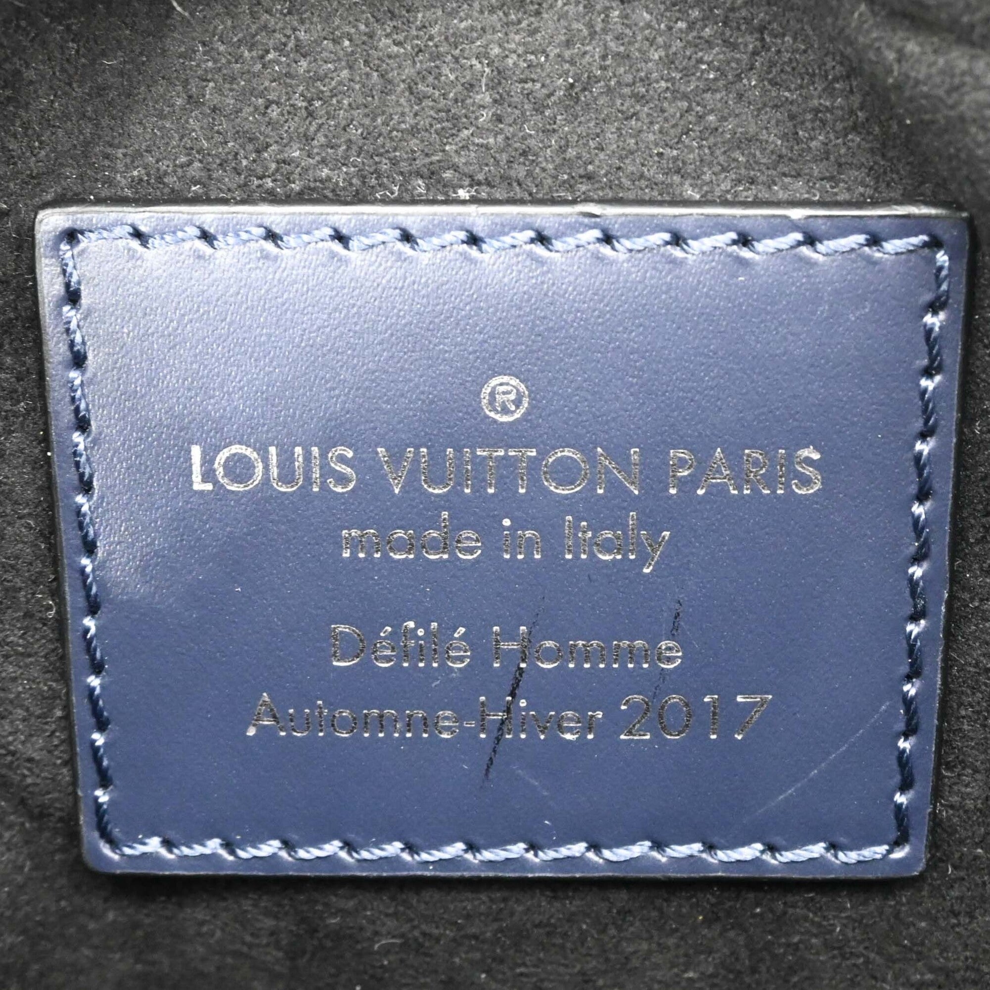LOUIS VUITTON Louis Vuitton Danube PM Shoulder Bag Epi Monogram Eclipse Black Navy M53421 — Like New