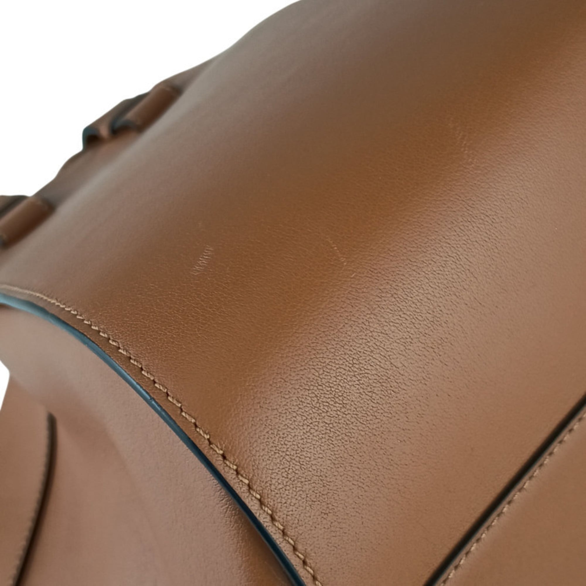 LOEWE Hammock Small Handbag 387.30.S35 TAN (Brown) Classic Calfskin Women's Shoulder Bag — Like New