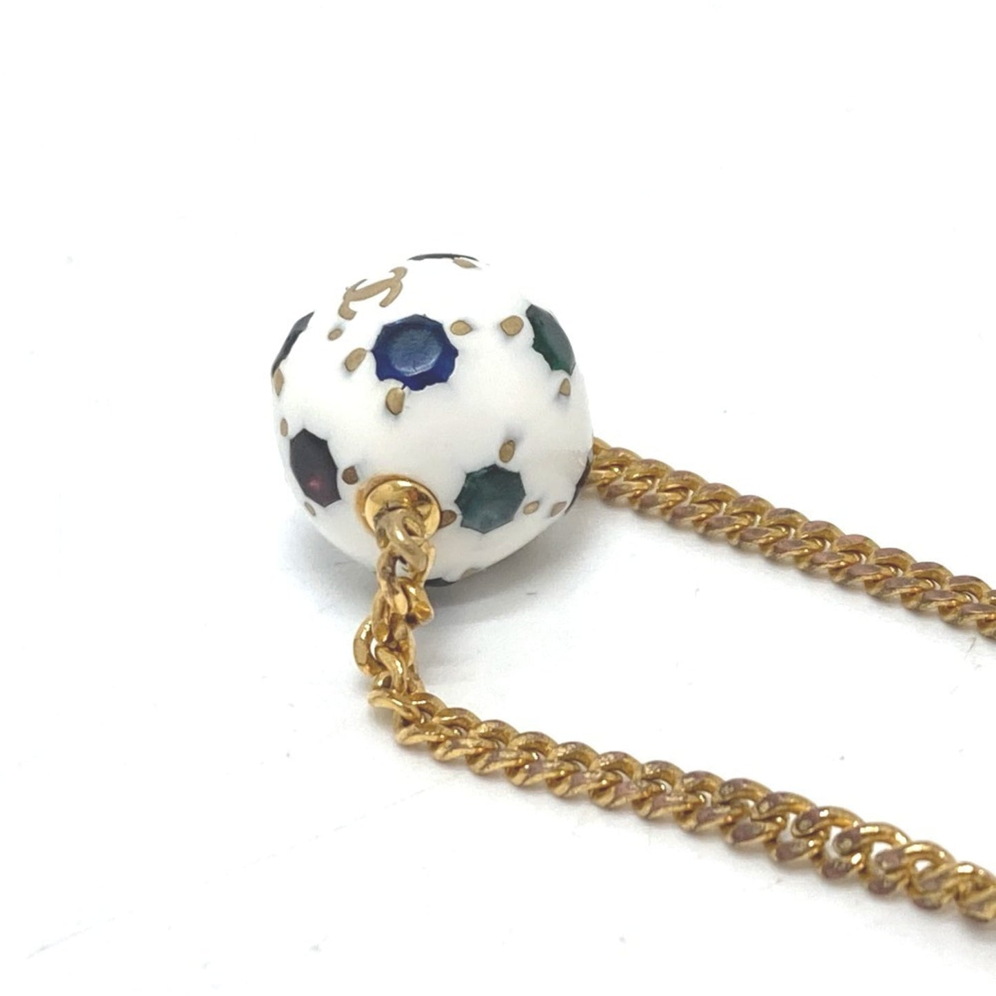 CHANEL 98P Coco Mark Soccer Accessory Bracelet Metal Women's Gold