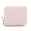 Hermes Hermès Azap Compact Silkin Round Wallet in Calfskin Leather (Cowhide) with Epsom Leather, Pink for Women