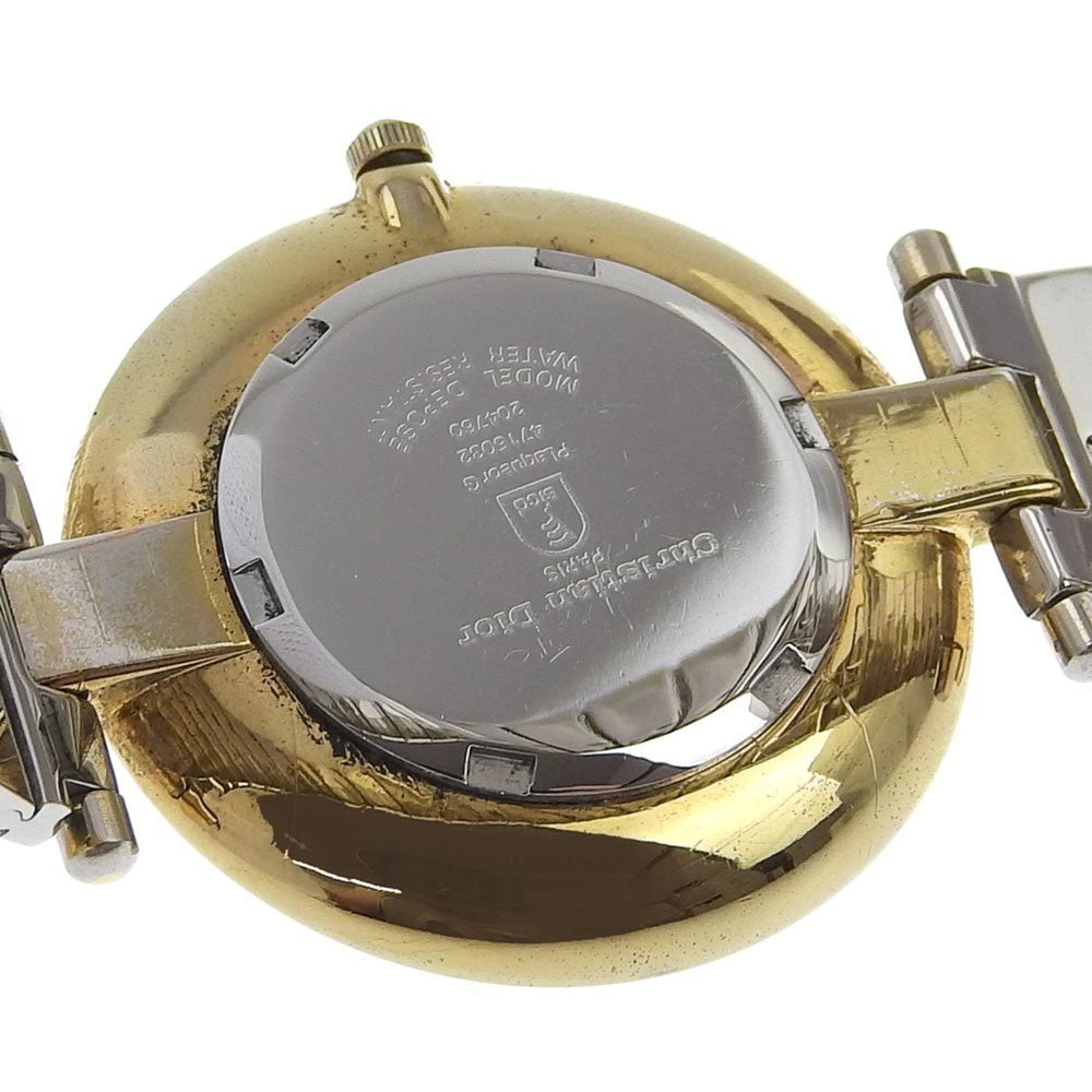 Christian Dior Watch 4715032 Stainless Steel x Gold Plated Quartz Analog Display White Dial Men's — Good