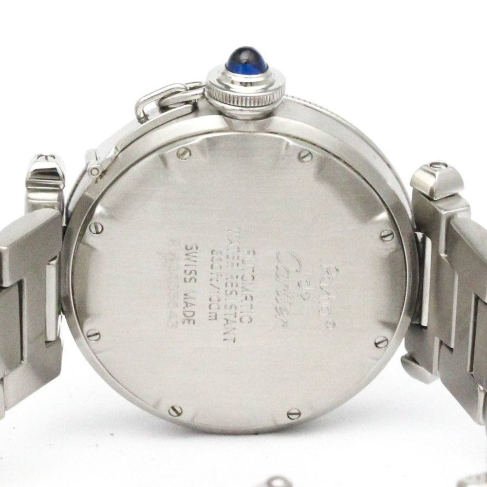 CARTIER Pasha Original Steel Automatic Unisex Watch W31007H2 Polished — Very Good