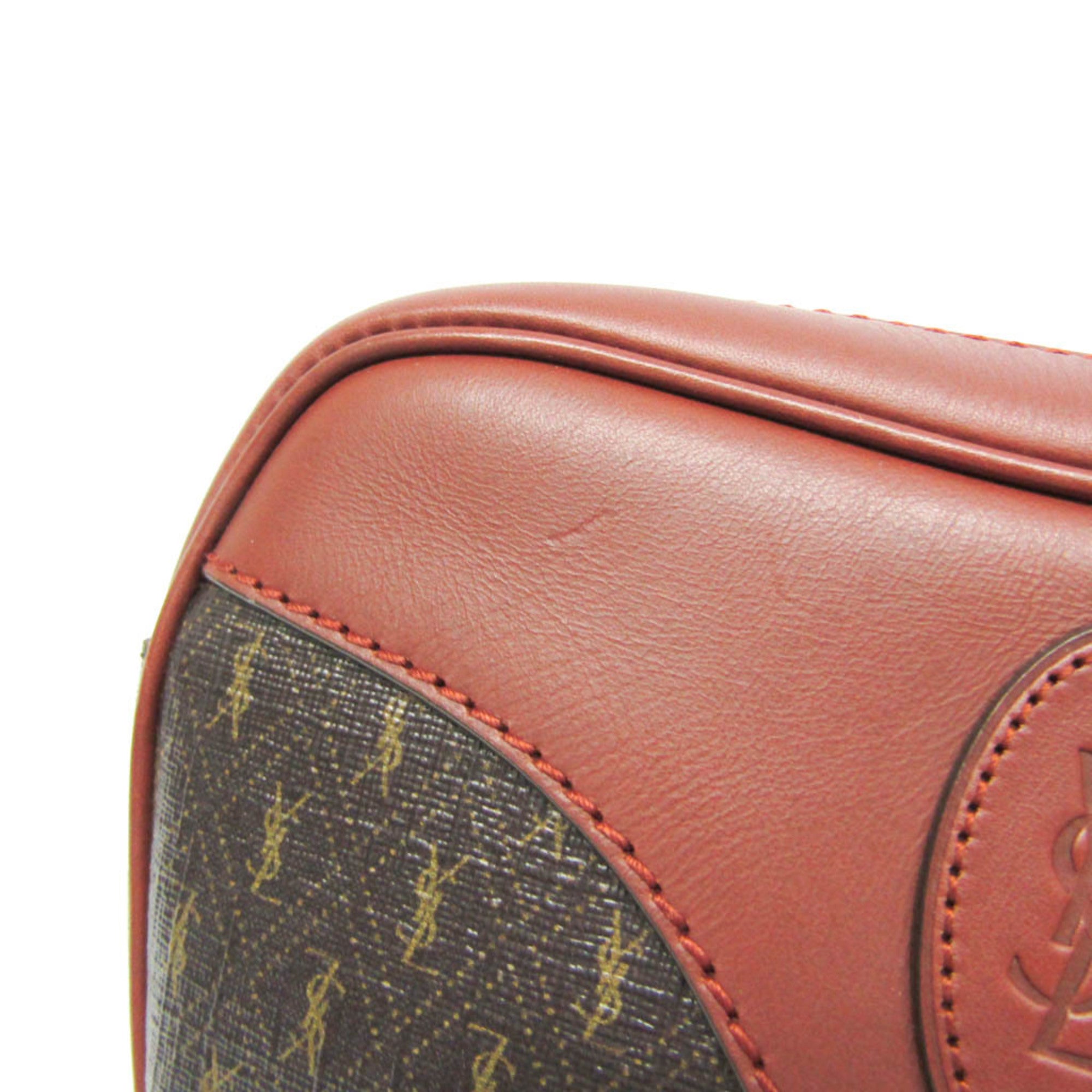 Yves Saint Laurent 675260 Women's Leather Shoulder Bag Brown — Like New