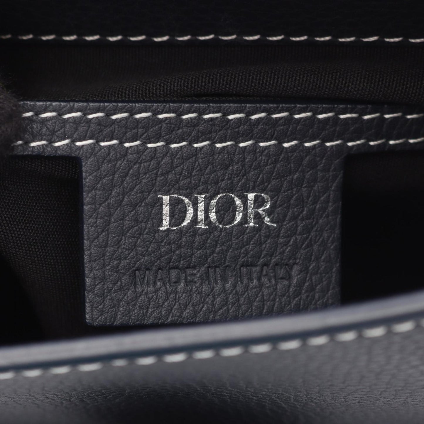 Christian Dior Dior Gallop Rucksack, Leather, Men's, Navy, 23-BO-1128