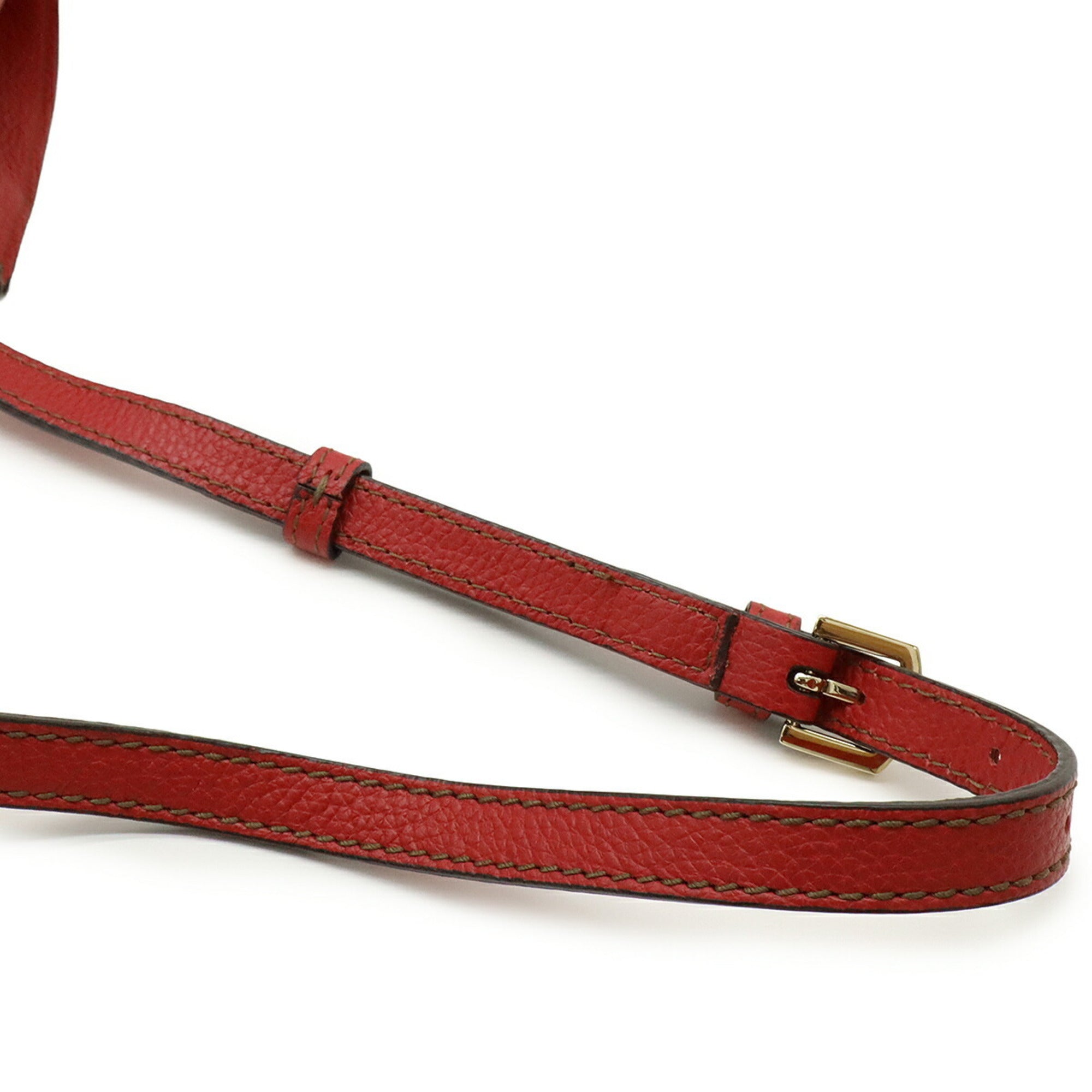 FURLA TESSA handbag shoulder bag leather red