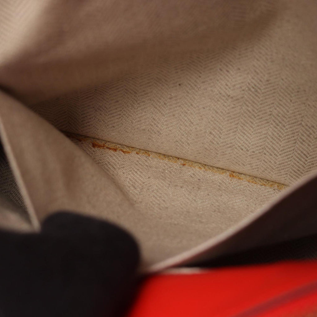 LOEWE Puzzle Bag Medium Handbag Leather Women's Red