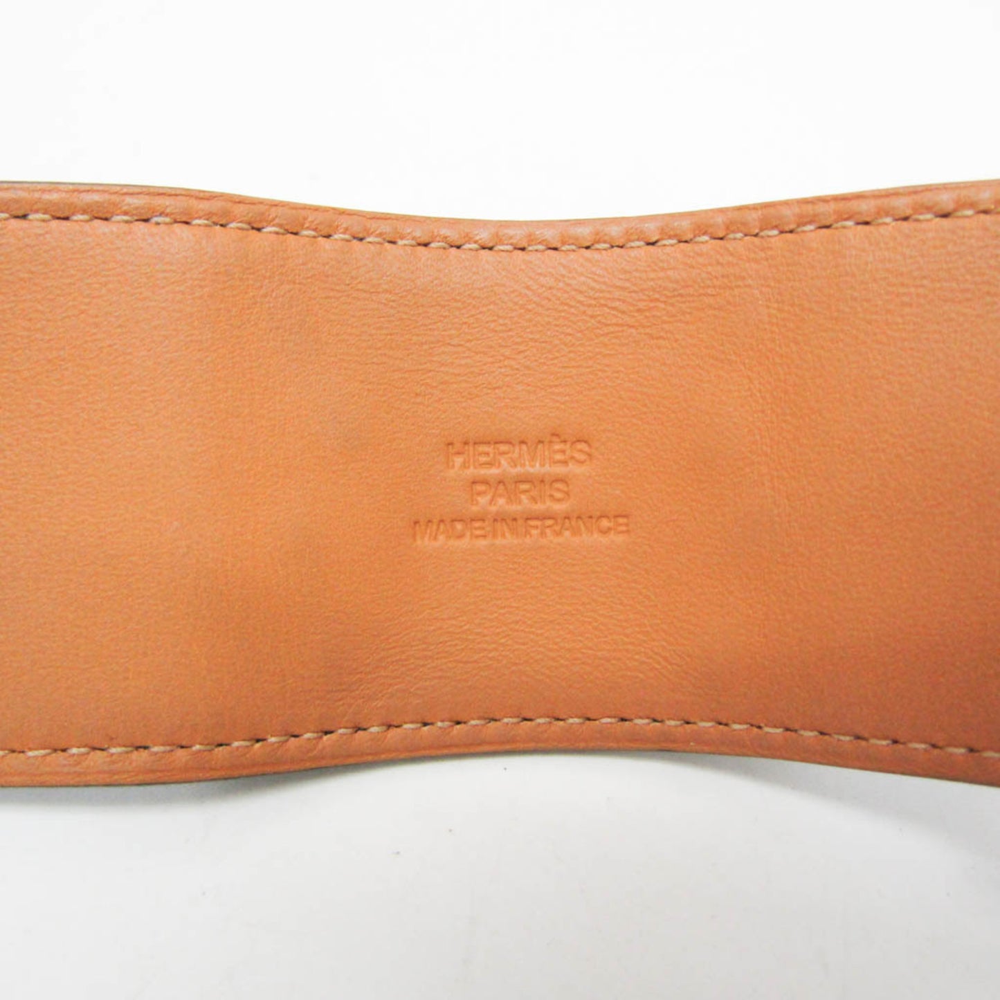 Hermes Collier De Chien Leather,Metal Bangle Silver,Bleu Saphir