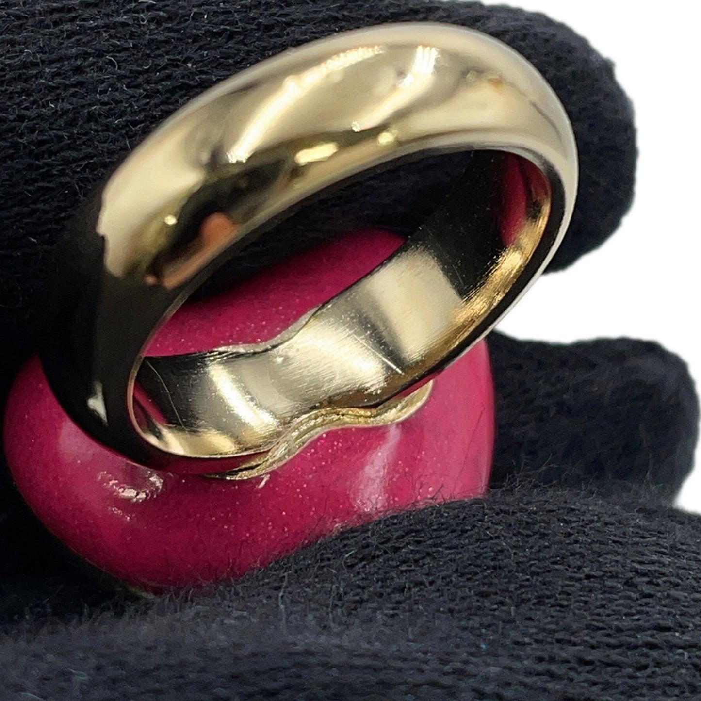 CHANEL Coco Mark Heart Rhinestone Metal Ring C23P ABA409