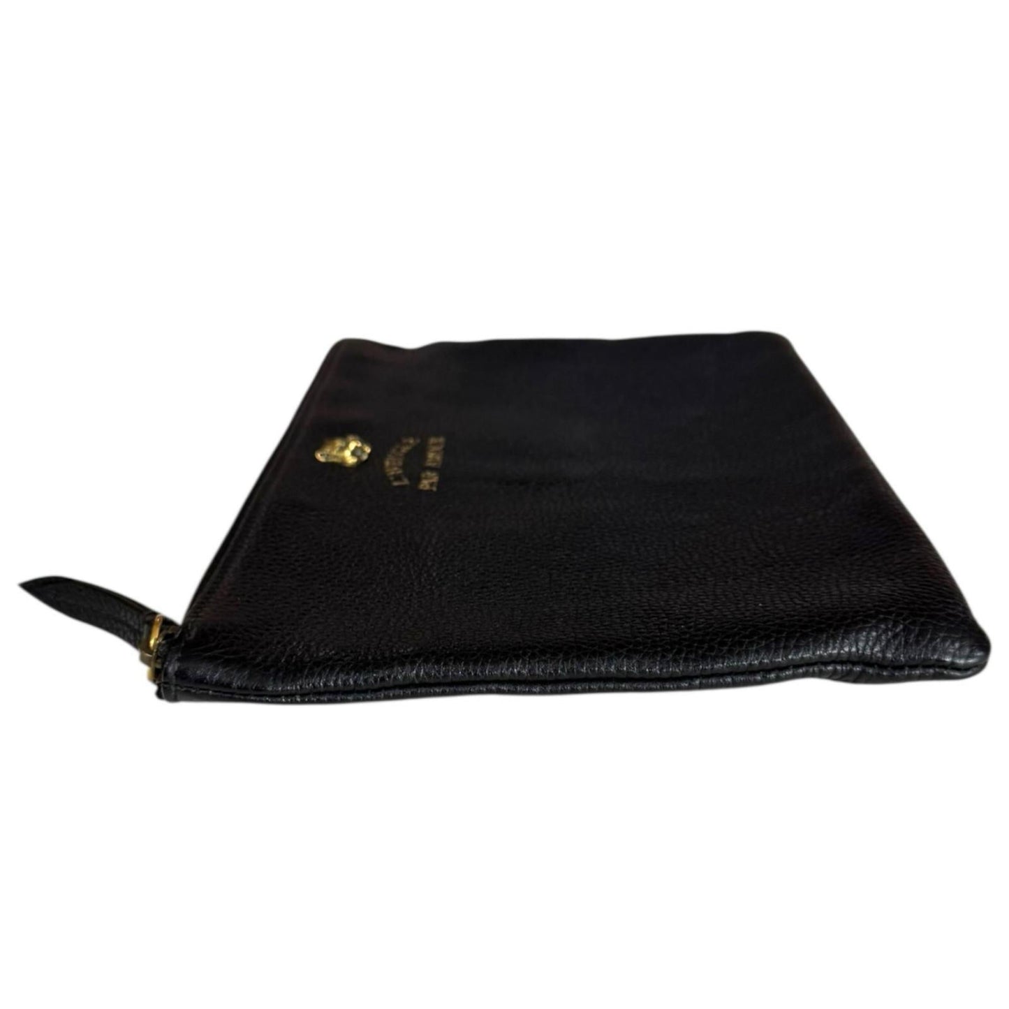 Pre-owned Gucci Animalier Tiger Clutch Bag, Leather 453165, Black, Women's