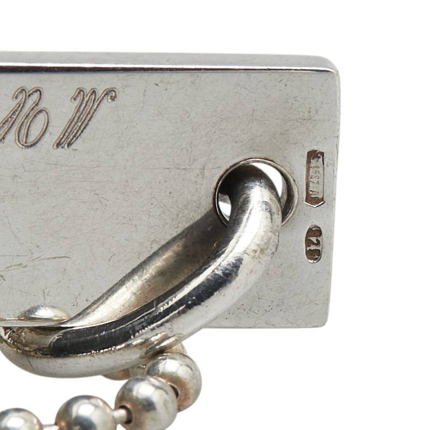 Gucci Plate Double Ball Chain Necklace SV925 Silver Women's GUCCI