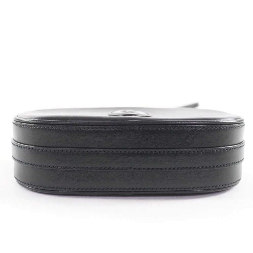 SAINT LAURENT 582673 YSL Logo Camera Bag Leather Shoulder Black Made in Italy Women's — Like New