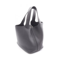 Hermes Picotin Lock PM Handbag, Leather, Taurillon Clemence Women's, Navy Blue — New - Store Return