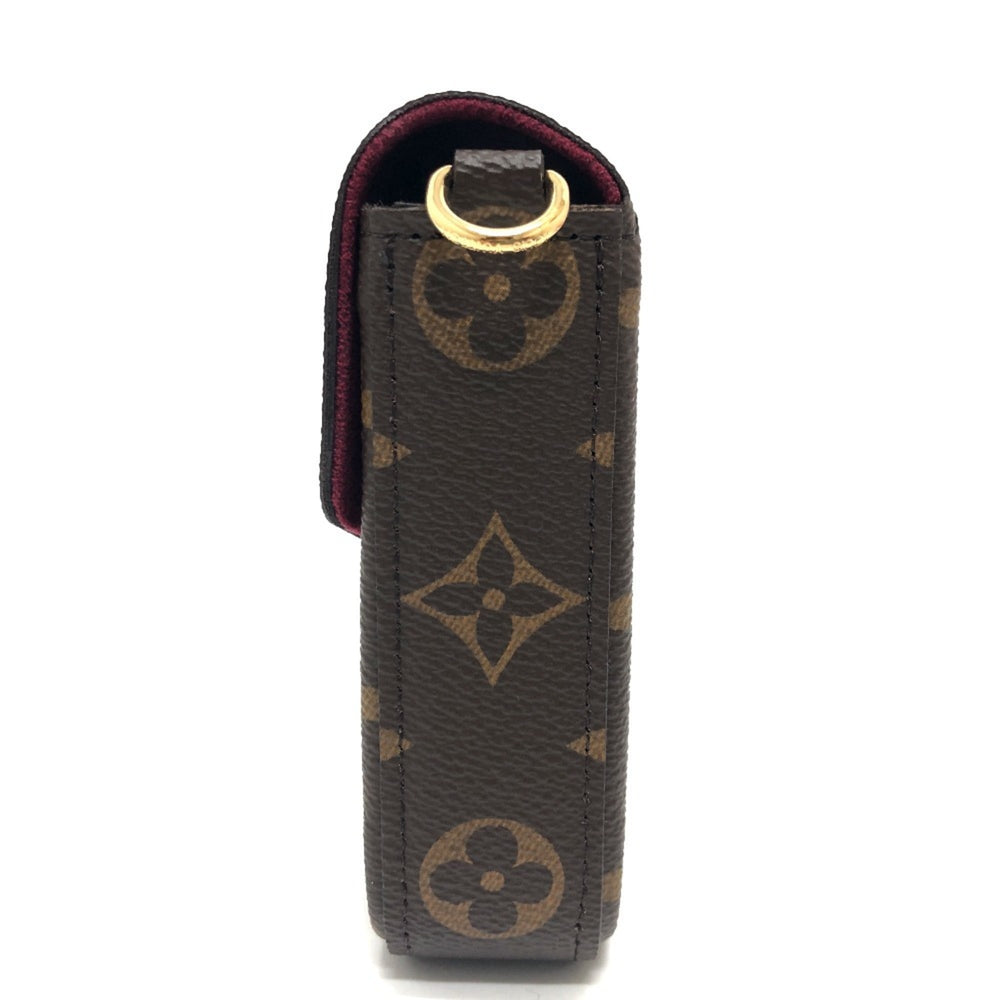 LOUIS VUITTON M81896 Pochette Felicie Shoulder Bag Monogram Canvas Women's Brown — New - Store Return