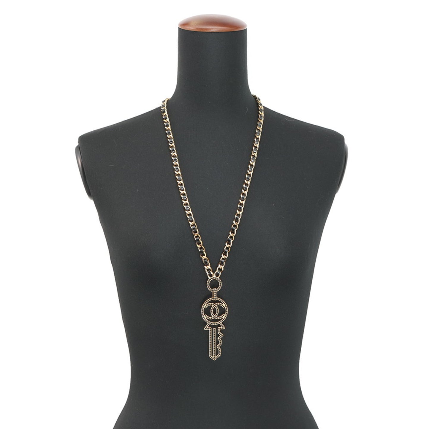 Chanel Coco Mark Key Motif Necklace B17A CHANEL
