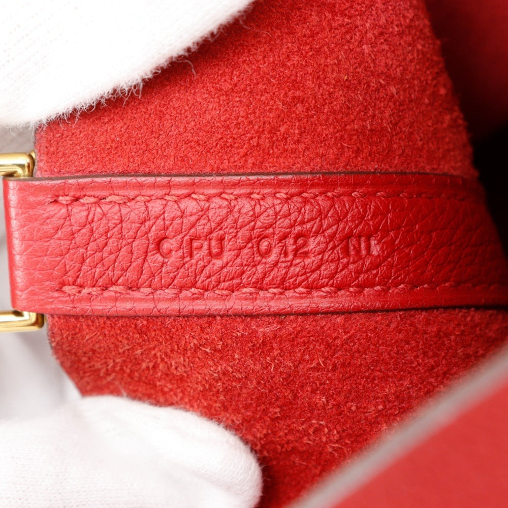 Hermes HERMES Picotin Lock 18 PM Handbag x Taurillon Maurice 2018 Red / C Belt Clasp Loc18K Women's — Like New
