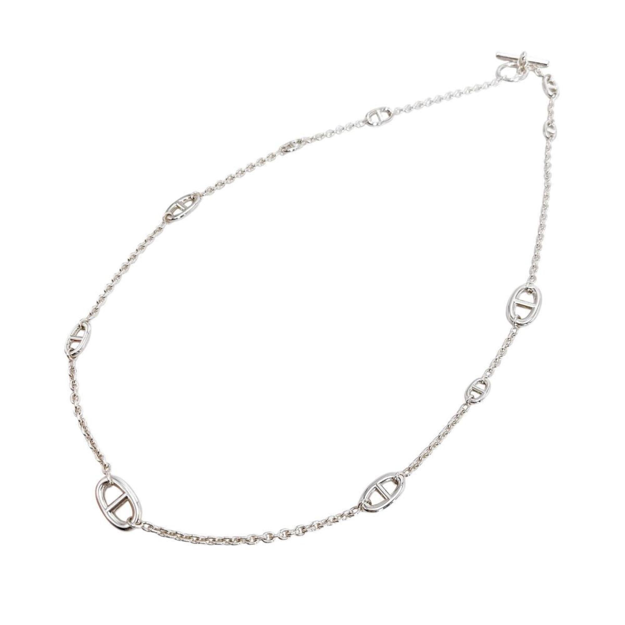 HERMES Farandole Long Necklace Chaine d'Ancre SV925 — Like New