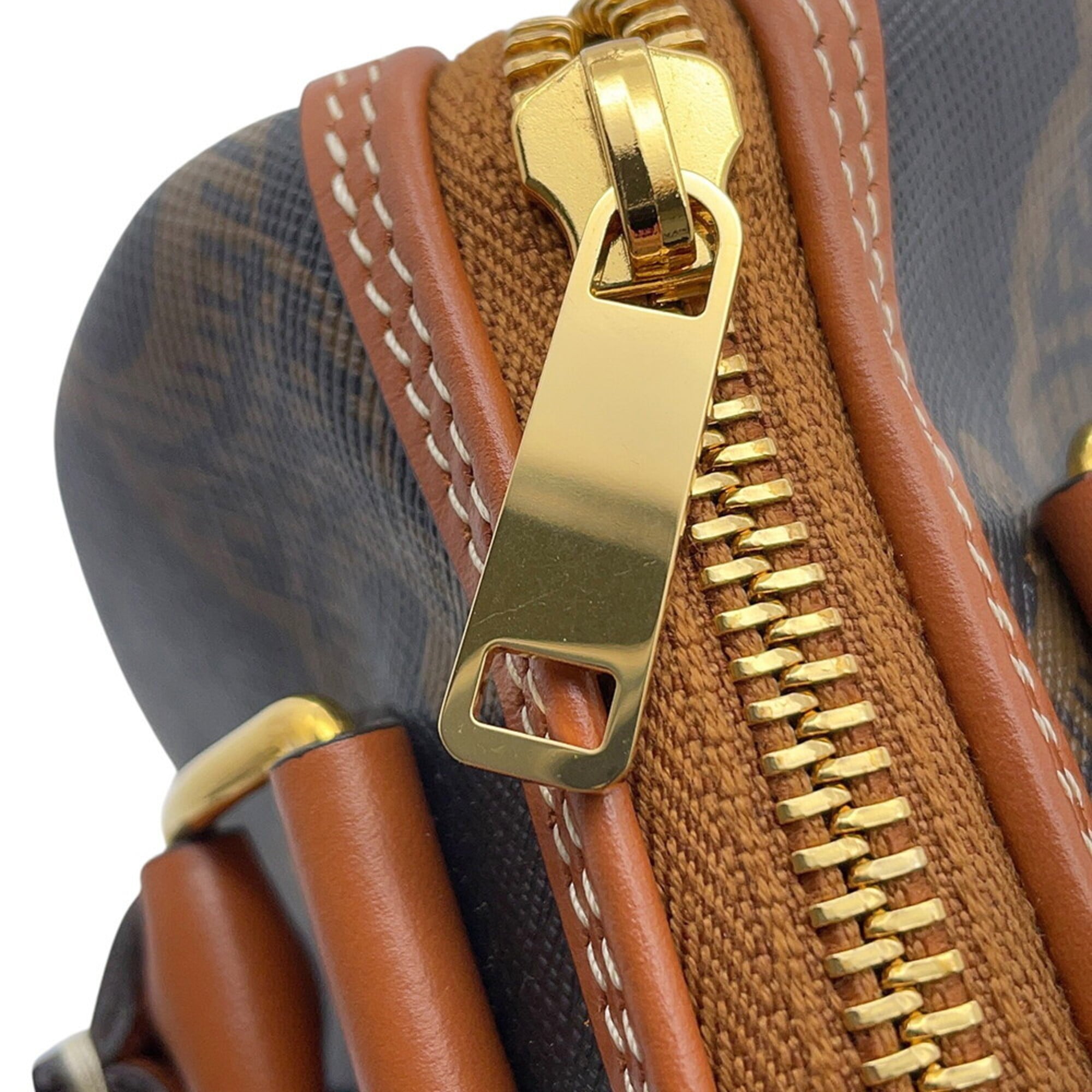 Celine Triomphe Small Boston Leather Handbag 113772 CELINE 2-way Shoulder Bag — Like New