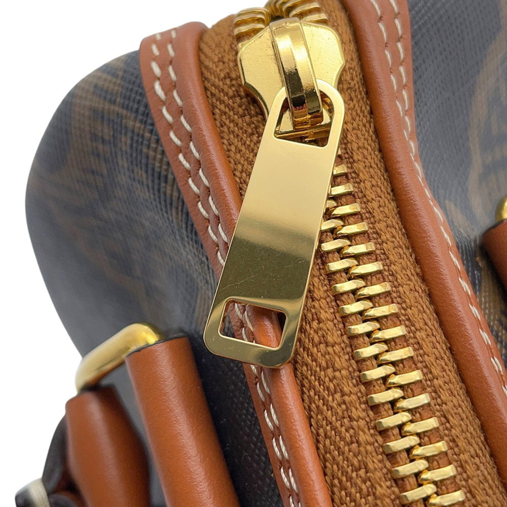 Celine Triomphe Small Boston Leather Handbag 113772 CELINE 2-way Shoulder Bag — Like New
