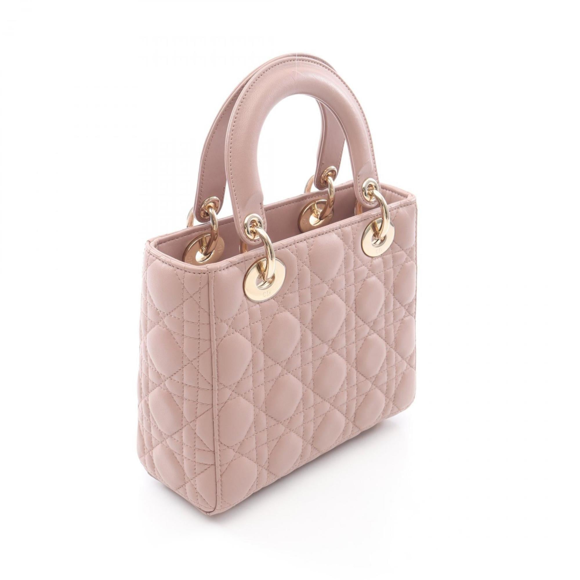 Christian Dior Dior Lady small handbag, leather, women's, pink