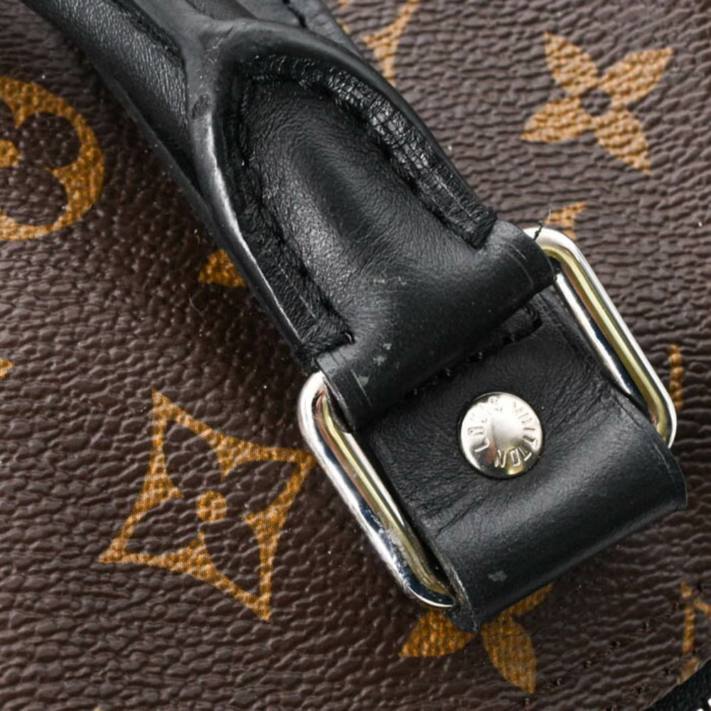 LOUIS VUITTON Louis Vuitton Boston Bag Monogram Macassar Keepall Bandouliere 55 Brown M56714 — Like New
