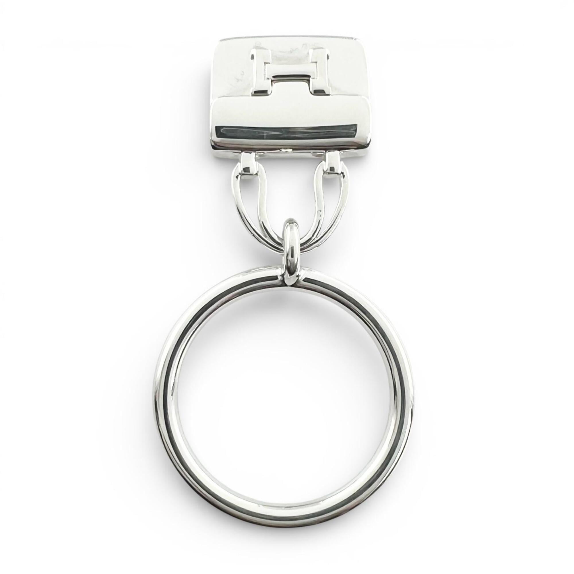 HERMES Amulette Constance Ring, AG925, 2020 model, Silver, Size 52, Made in Italy, Weight: 6.9g, Women's — Like New