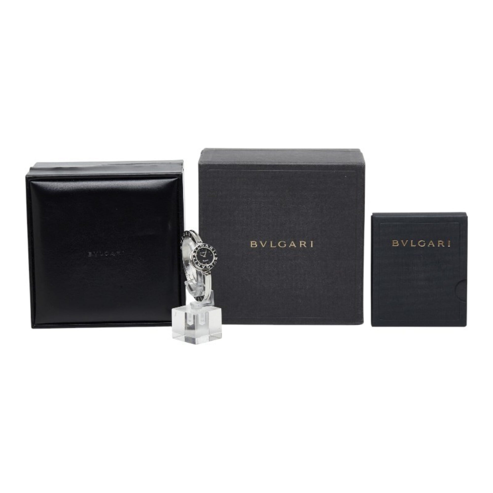 Bulgari B.zero1 Bangle Watch BZ22S Quartz Black Dial Stainless Steel Women's BVLGARI — Good