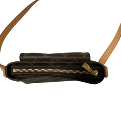 LOUIS VUITTON Louis Vuitton Vivacite PM Monogram Shoulder Bag M51165 Brown Women's — Like New