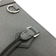 LOUIS VUITTON M30856 Taiga Slim Briefcase, 2-Way Bag, Shoulder Business Leather, Men's, Gracie Gray, Like New — Like New