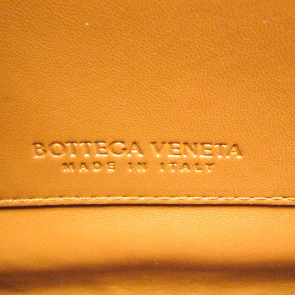 Bottega Veneta Mount Chain Shoulder Bag Women's Leather Handbag,Shoulder Bag Orange — Like New