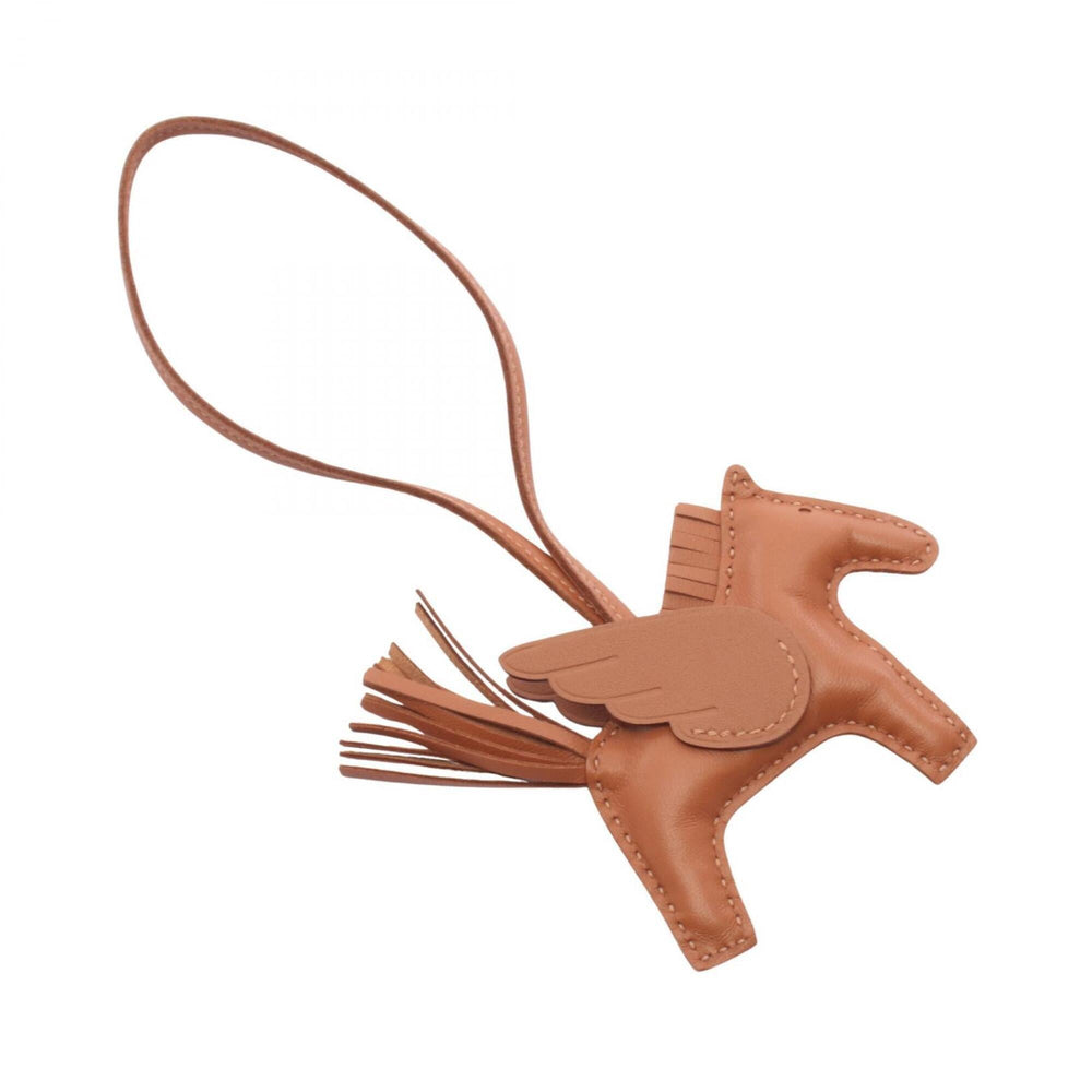 Hermes Rodeo Pegasus PM Gold Charm Accessory, Agneau Milo Veau Swift Leather, Brown Tone, for Women — New - Store Return