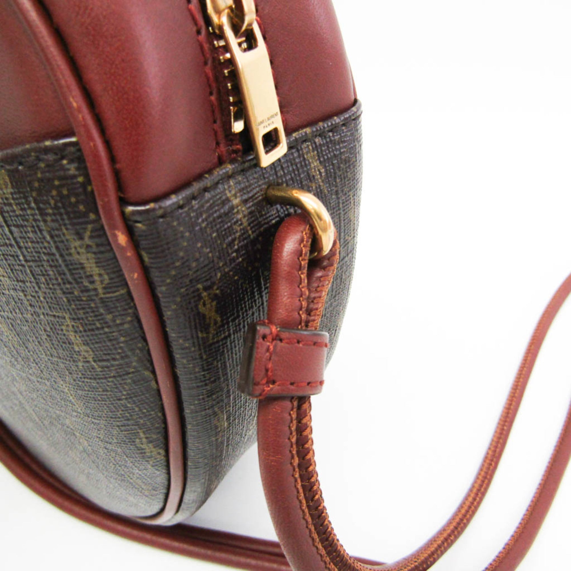 Yves Saint Laurent 675260 Women's Leather Shoulder Bag Brown — Like New