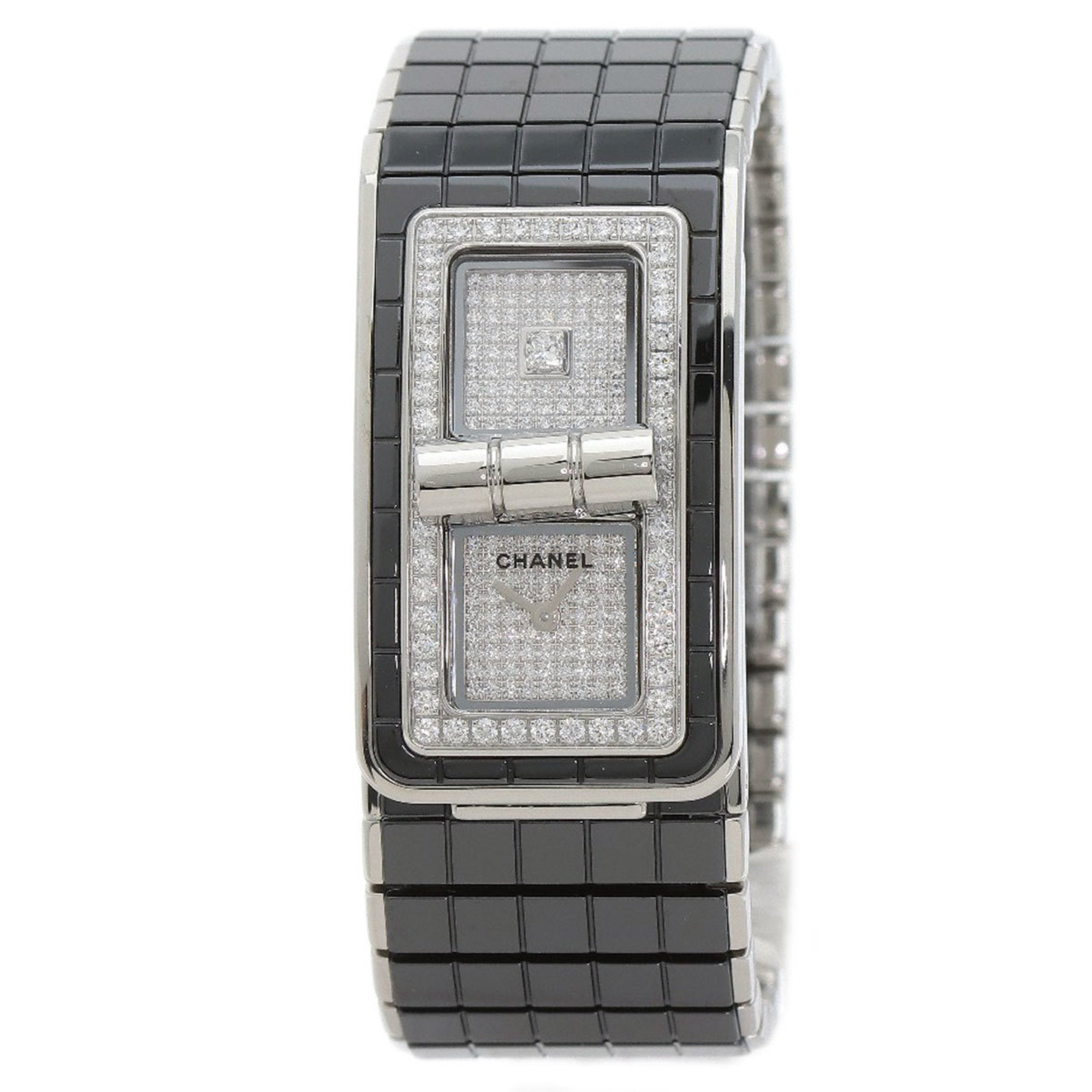 Chanel H6027 Code Coco Diamond Watch in Stainless Steel and SSx Ceramic for Women