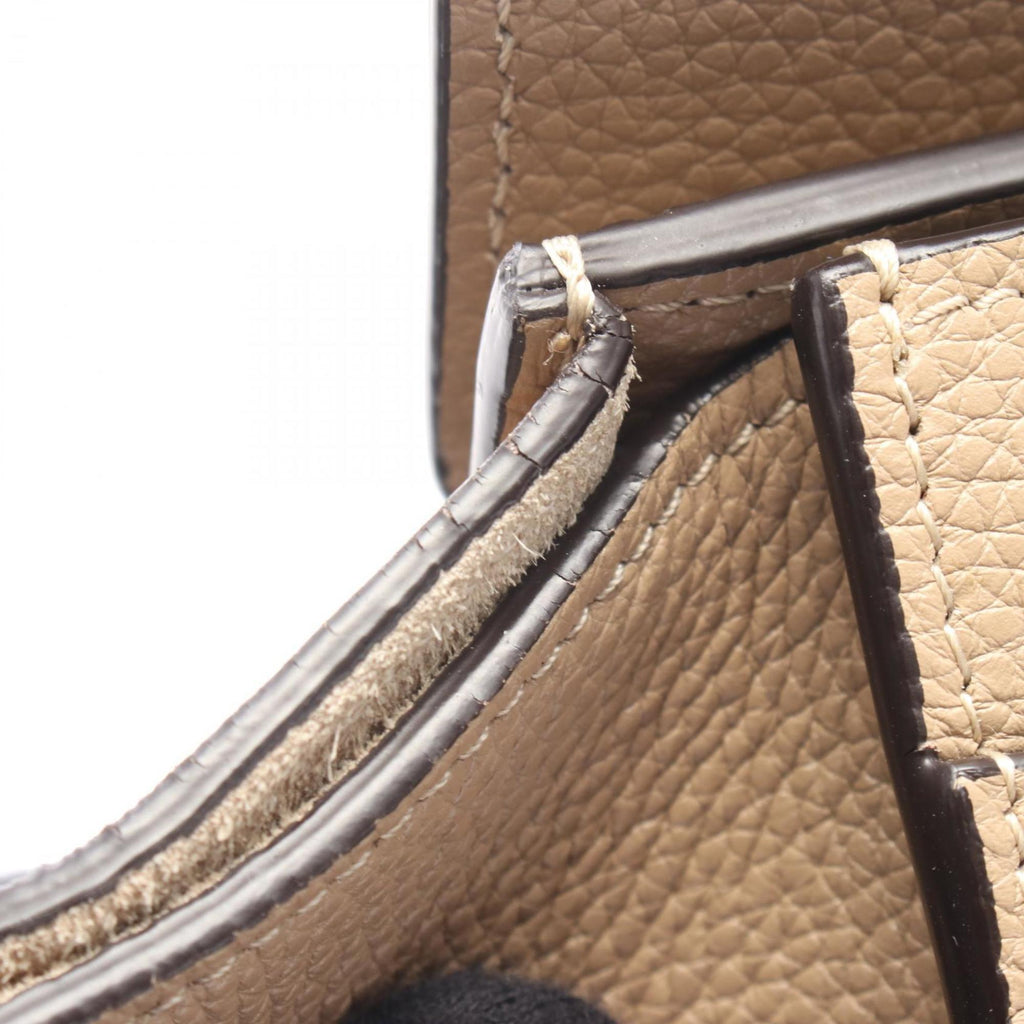 Celine Luggage Micro Shopper Tote Bag, Leather, Women's, Beige