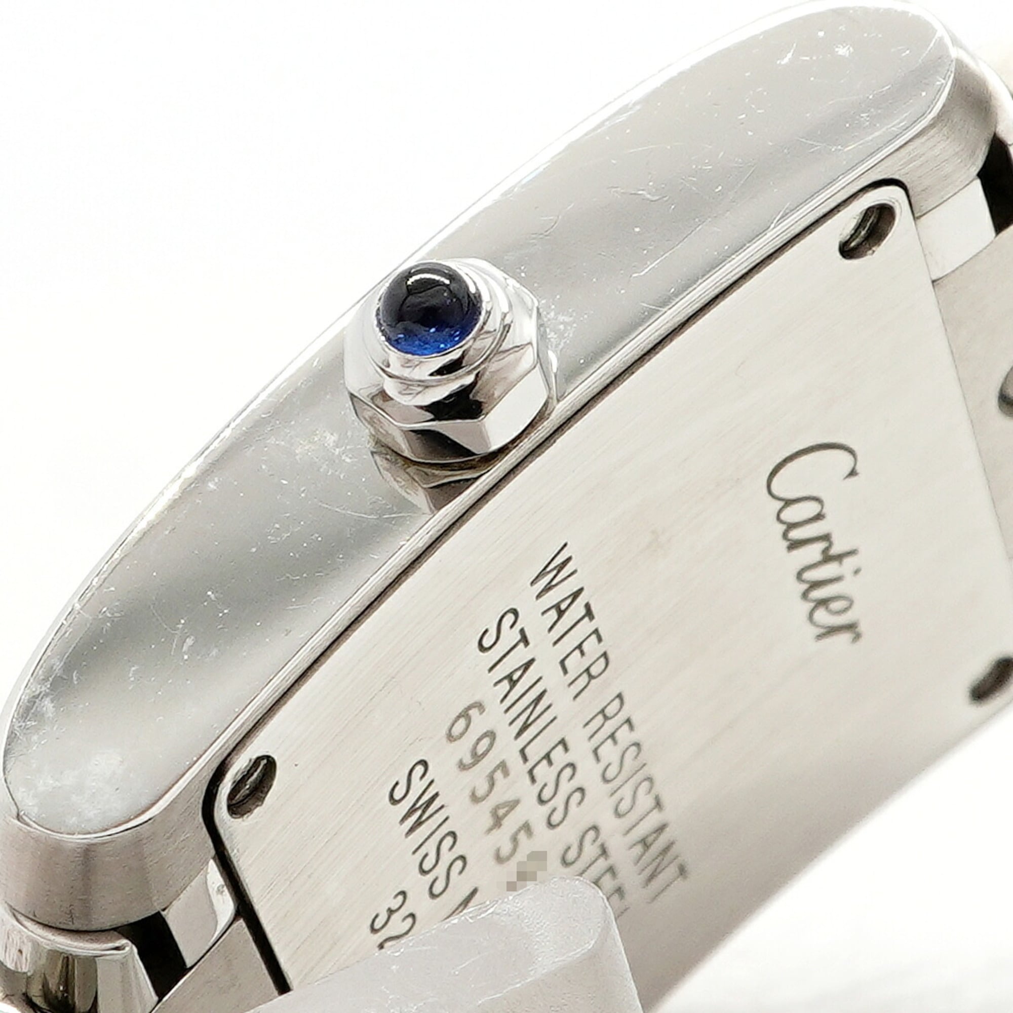 Cartier Tank Française SM Diamond WE110006 Silver Dial Women's Watch — Good