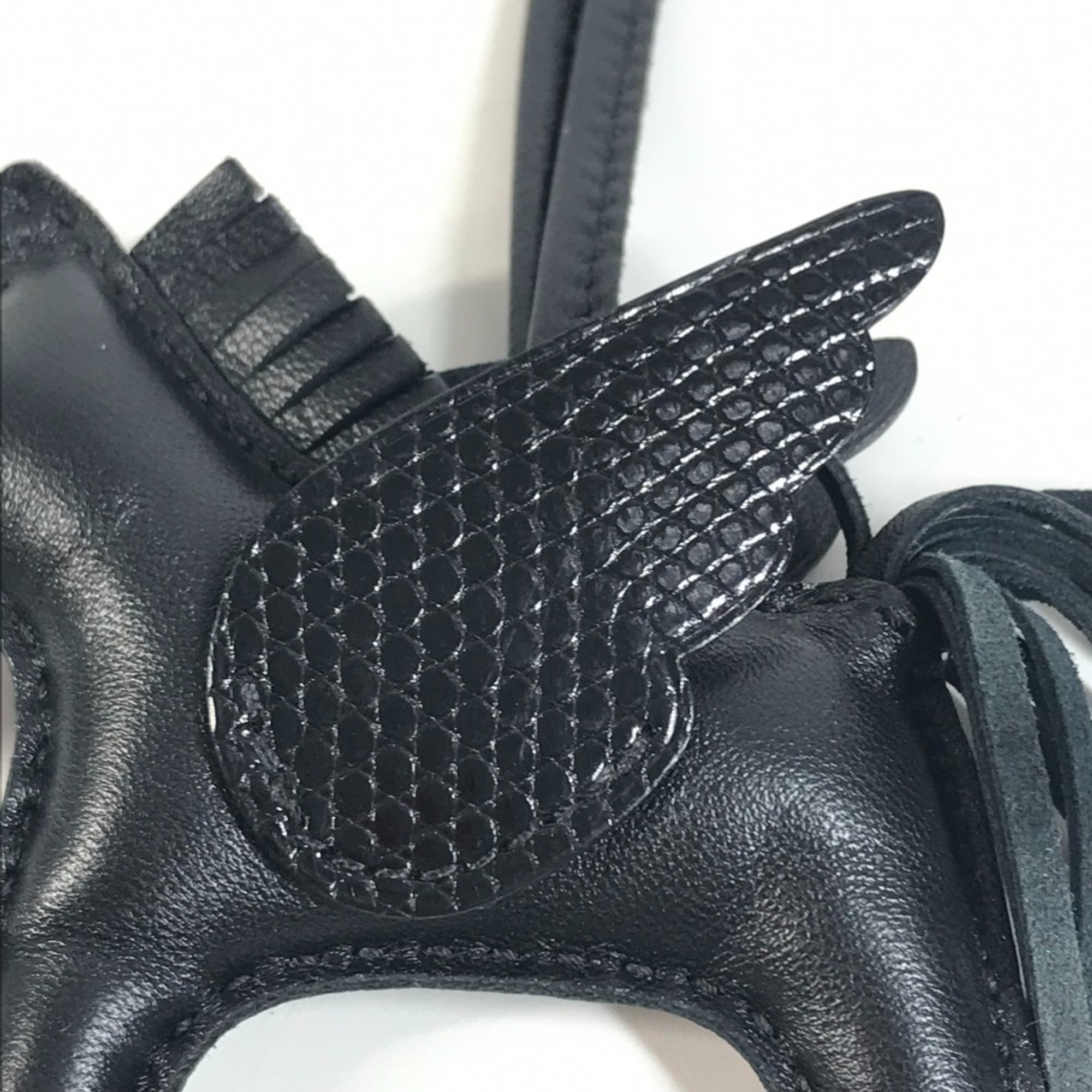 HERMES Hermes Horse Cheval So Black All Rodeo Pegasus PM Touch Accessory Bag Charm Keychain Agneau Milo Men's Women's — Like New