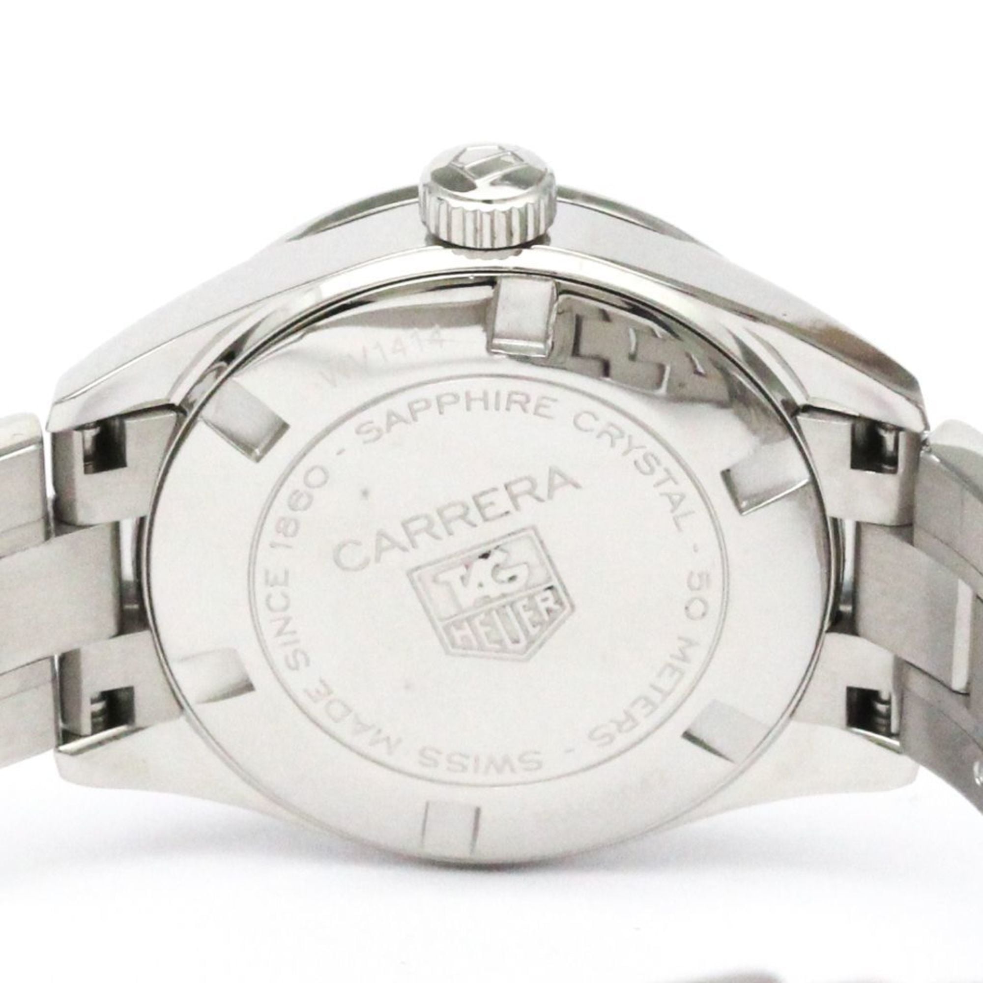 TAG HEUER Carrera Stainless Steel Quartz Ladies Watch WV1414 Polished — Very Good
