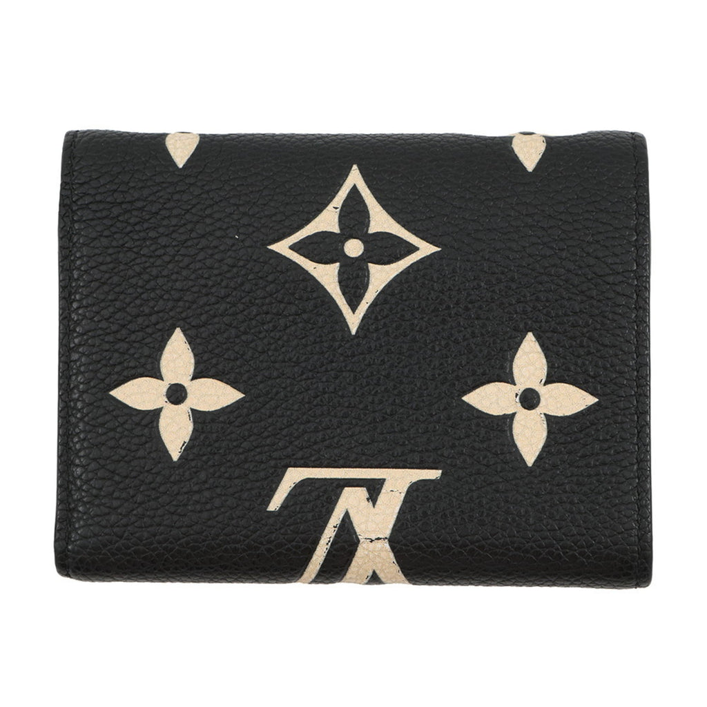 Louis Vuitton Bicolor Monogram Empreinte Victorine Wallet M80968 Black/Beige