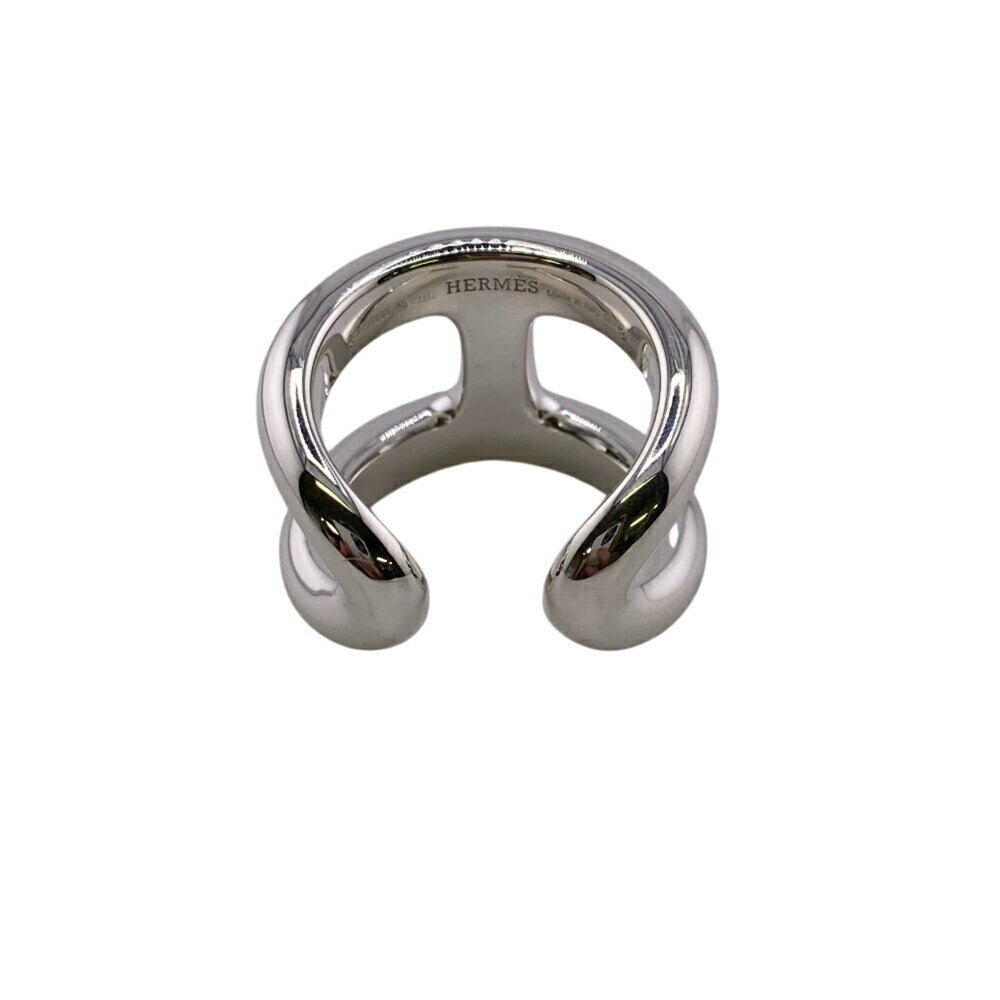 HERMES Osmoz GM Ring Silver Ladies — New - Store Return